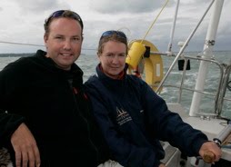 Graham and Kirsty aboard Pixie