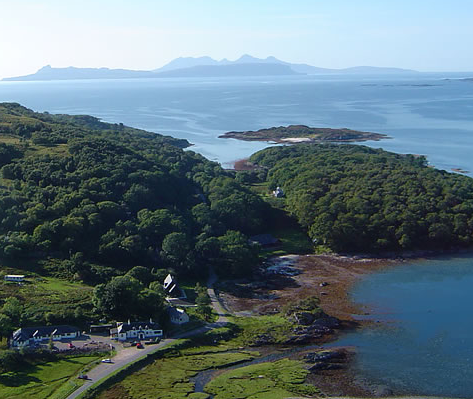 glenuig inn in glenuig bay, scotland